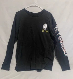 Spirited Away T Shirt Black Long Sleeve Studio Ghibli 2001 Size Large - Picture 1 of 8