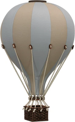 Globo de aire caliente decoraciones para baby shower decoración de cumpleaños o guardería gris menta Foto 1 de 4