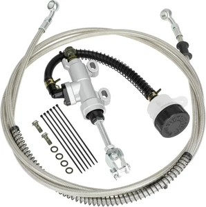 YOXUFA Rear Brake Master Cylinder Reservoir Hose Line for 90cc 110cc 125cc... - Picture 1 of 9