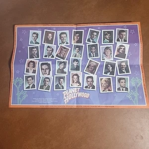1990 Planet Hollywood Restaurant Placemat Actors School Yearbook Pictures - Picture 1 of 10