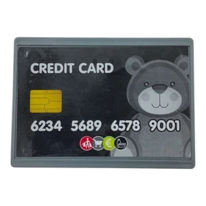 Juguete de simulación para jugar tarjeta de crédito oso de peluche gestión del dinero enseñanza preescolar - Imagen 1 de 3