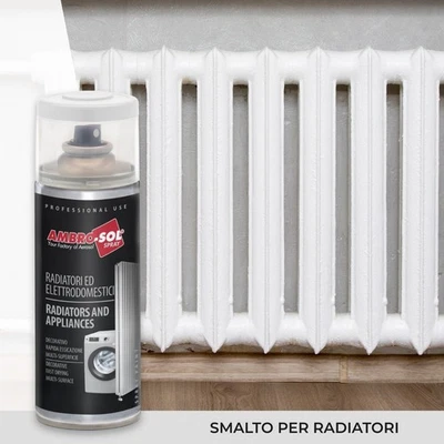 BOMBOLETTA SPRAY SMALTO PER TERMOSIFONI ED ELETTRODOMESTICI 400ml AMBRO-SOL