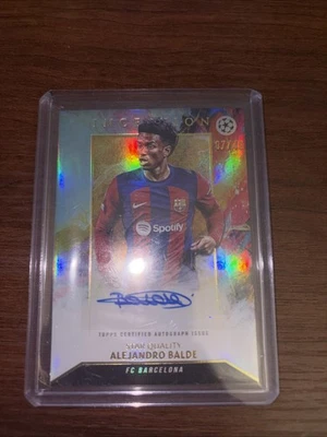 Alejandro Balde 2023-24 Topps Inception UEFA Star Quality Auto Blue 07/49 [dbJ36 - Image 1 of 2