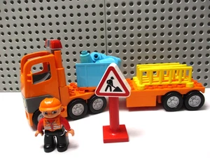 LEGO Duplo LKW Tieflader Baustelle Laster Sattelauflieger Figur Zubehör - Bild 1 von 4