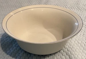 Lenox Chinastone Serving Bowl Blue Brushstrokes 9.75"D 2" deep. USA NHH-922 - Picture 1 of 4