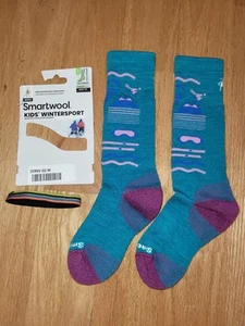 Smartwool Kids Wintersport Full Cushion OTC Socks Color Capri Size M - Picture 1 of 7