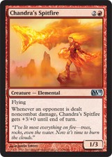 1x Chandra's Spitfire - Foil LP, English MTG Magic 2011 (M11)
