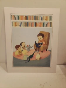 EMILY WINFIELD MARTIN DREAM ANIMALS 8" X 10" ART PRINT STORY TIME BOOKS LIBRARY - Picture 1 of 2
