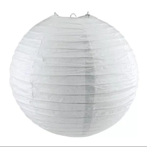 6pcs 12 Inch White Folding Hanging Paper Lanterns for Wedding Home Party - Picture 1 of 4