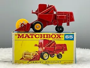 1960's Moko Matchbox #65c Claas Combine harvester,N,Mint Boxed all orig,N.O.S - Picture 1 of 14