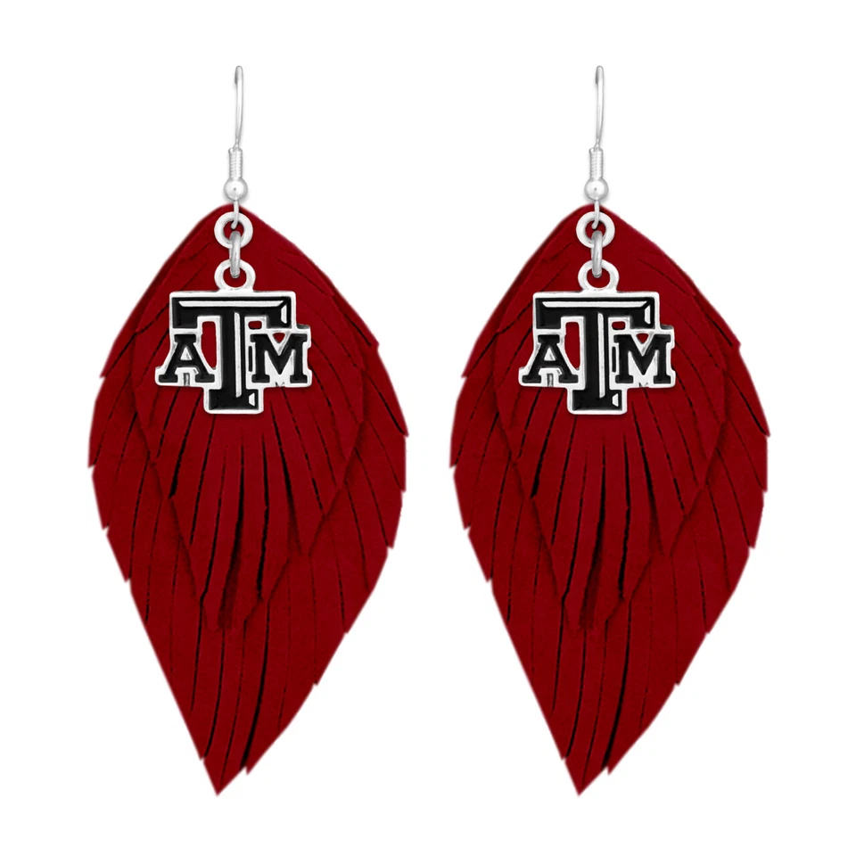 43373 Texas A&M Aggies Boho Earrings Red - Image 1 of 1
