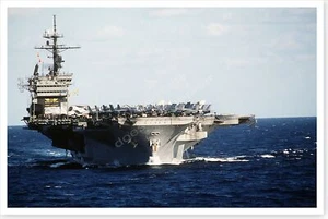 Aircraft On Deck USS John F. Kennedy Desert Storm 8 x 12 Silver Halide Photo - Picture 1 of 1