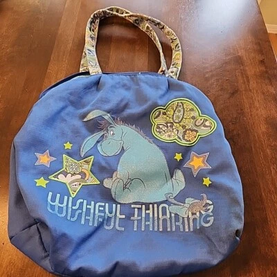 Bolso de Mano Wishful Thinking Disney Winnie the Pooh Eeyore Azul Cartera Paisley FAB Foto 1 de 4