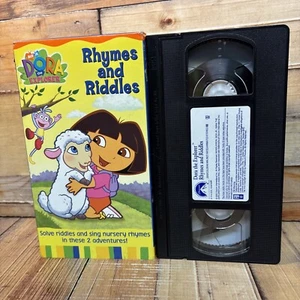 Dora The Explorer Rhymes And Riddles VHS Tape (Used) Nick Jr Cartoon - Picture 1 of 5