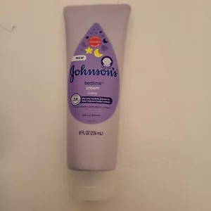 Johnson Bedtime Cream 8oz NEW No Parabens Phthalates or Dyes Factory Sealed - Picture 1 of 6