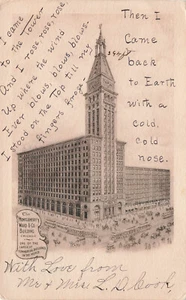 CHICAGO IL ILLINOIS MONTGOMERY WARD BUILDING 1905 VINTAGE POSTCARD UDB 091224 T - Picture 1 of 2