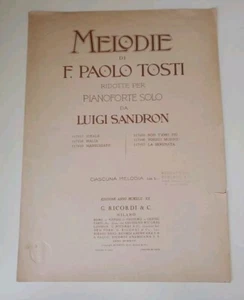Ideale - melodie di F. Paolo Tosti ridotte per pianoforte solo da Luigi Sandron - Foto 1 di 5