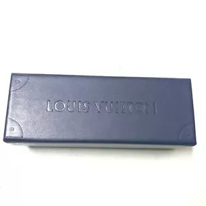 Louis Vuitton PM Sunglasses Glasses Case Navy Blue Hard Magnetic Storage New - Picture 1 of 4