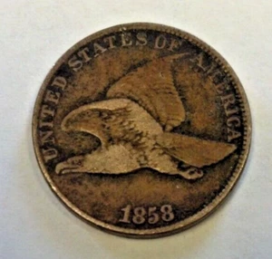 1858 FLYING EAGLE CENT VF (2602) - Picture 1 of 2