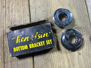 BICICLETA VINTAGE TIEN HSIN PEDALIER COPAS BB CARRERAS 1.37x24 INGLÉS NOS - Imagen 1 de 2