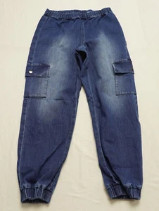 Weissman Kid's Unisex Elastic Waistband Stretch Jean Pants DP5 Blue Large - Picture 1 of 4