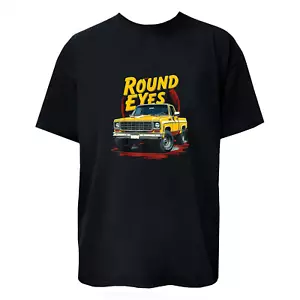 Round Eye Yellow Truck Graphic T-Shirt / Hoodie / Sweatshirt Unisex Women Men - Picture 1 of 18