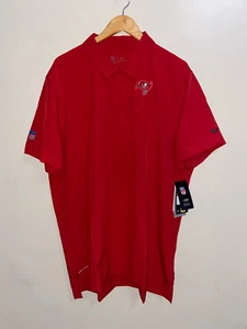 Nike Tampa Bay Buccaneers On-Field Sideline Lockup Polo Shirt UPD 40+ Mens M - Picture 1 of 12