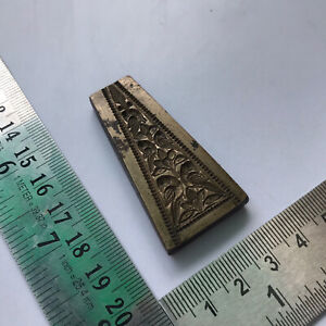bell metal jewelry stamp die seal birds & flowers design Rarest, Old antique 