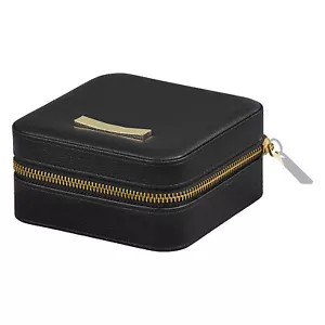 Ted Baker - Custodia per gioielli con cerniera nera con fiocco con marchio Ted Baker oro - Foto 1 di 4