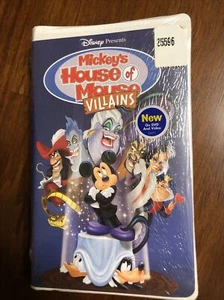 Disney Presents Mickey’s House Of Mouse Villains VHS Clamshell Case NEW Sealed - Imagen 1 de 3