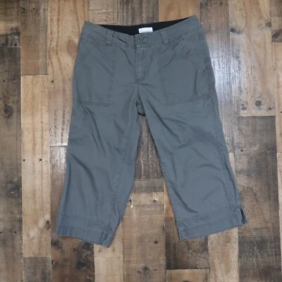 Calça Capri Columbia Sportswear Feminina Tamanho 8 Cinza Militar Verde - Imagem 1 de 4