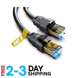 Cat 8 Ethernet Cable - RJ45 High-Speed, Shielded for Optimal Performance - Picture 1 of 9