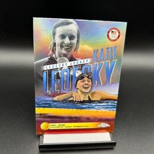 2024 Topps Chrome USA Olympics #KL-5 Katie Ledecky Legacy Refractor Insert - Bild 1 von 2