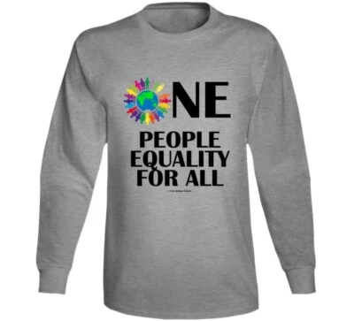 One People Equality For All Premium Gift World Equal manga larga Foto 1 de 4