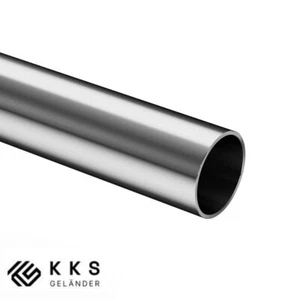 Edelstahl Rohr Geländerrohr V2A 42,4 x 2 mm K320 Geschliffen Länge 1000-2000 mm - Bild 1 von 3