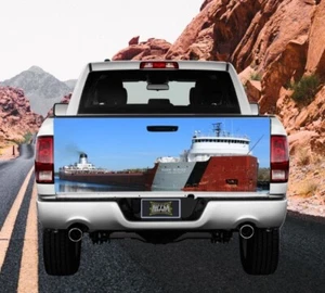 Great Lakes Freighter Truck Tailgate Wrap Vinyl Graphic Decal Sticker New #554 - Picture 1 of 5