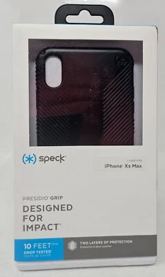 Funda Speck Presidio Grip para Apple iPhone XS Max 6,5", Negra Foto 1 de 3