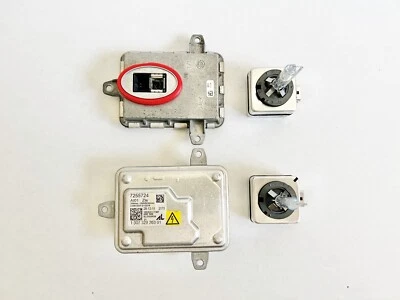 2x Módulo de unidad de control HID de lastre de xenón original OEM 12-13 BMW X5 F15 + bombillas Foto 1 de 2