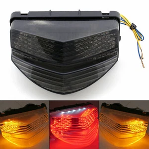 Clignotants LED Feu arrière intégrés pour Honda CBR 600 F4i 2001-2003 Smoke AF - Afbeelding 1 van 4
