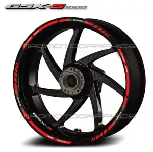 GSX-S 1000 decalcomania ruote moto 14 cerchi adesivi laminati per suzuki gsxS 1000 - Foto 1 di 2