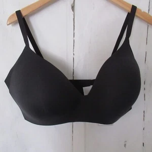 Knix Bra 8 Black Wing Woman Wireless Wire Free Contour Seamless Comfort - Picture 1 of 9