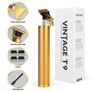 Cortadora de pelo inalámbrica profesional máquina de afeitar barba EE. UU. - Imagen 1 de 17