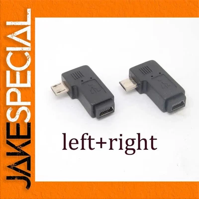 JakeSpecial – 90-Degree Mini USB to Micro USB Adapters Set - Photo 1/4