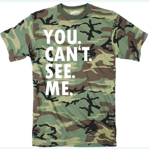 Camiseta para hombre You Cant See Me divertida caza camuflaje sarcástico adulto humor - Imagen 1 de 10