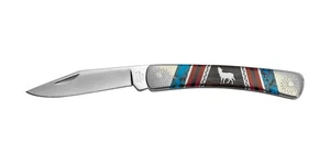 Buck Knife BUCK 704Y Yellow Horse Coyote - Picture 1 of 6