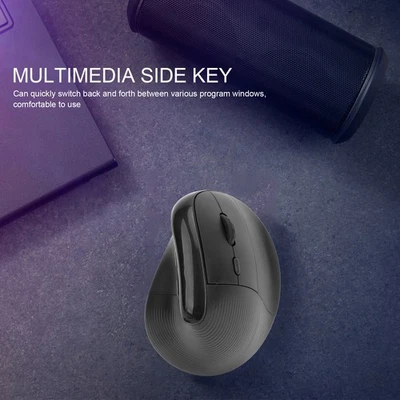  Wireless Mouse 4000DPI Ergonomic Design Reduce Muscle Strain Vertical - Image 1 of 4