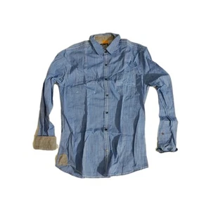 Camisa Drill Clothing manga larga con botones azul medio - Imagen 1 de 8