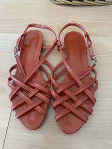 Sandalias de verano Bally Vertil para mujer naranja roja con tiras elegantes Reino Unido 5,5 UE 38,5 - Imagen 1 de 10