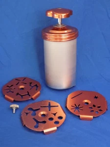 MIRRO DIAL A COOKIE Aluminium Plätzchenpresse mit 3 Plätzchenplatten Vintage - Bild 1 von 10