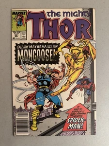 Mighty Thor 391, VF/NM 9.0, Marvel 1988, Ron Frenz, Mongoose, 1st Eric Masterson - Imagen 1 de 2